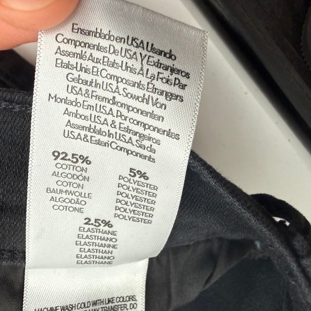 Mother The Hustler Ankle Fray Jeans Womens 29 Black Excellent Not Guilty - Picture 8 of 9